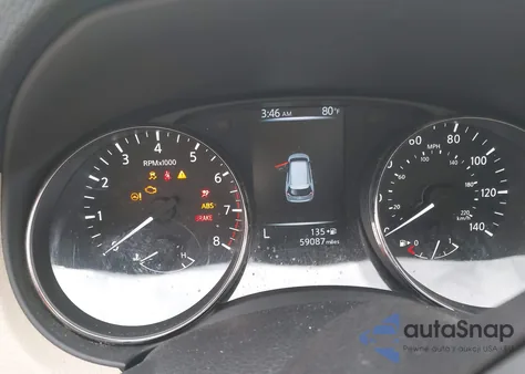 2017 Nissan Rogue Sv z USA, uszkodzony, nr VIN KNMAT2MTXHP558808